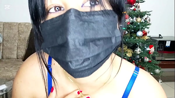 Dirty playful stepsister inserts rod inside her pussy, fucking her 2 tight holes, squirting explosion, tit massage, seduction.