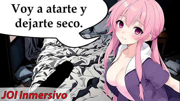 JOI Extremo, una loca te ata y te folla sin parar. Rol Hentai con voz en español.