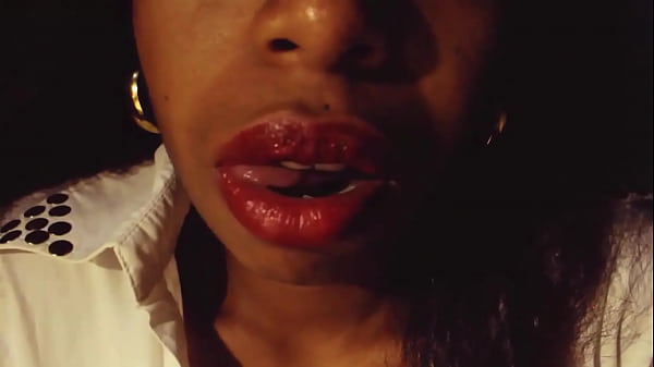 Black woman ASMR close up
