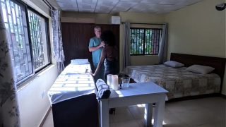 Ebony Milf Flower goes for a special massage with older man